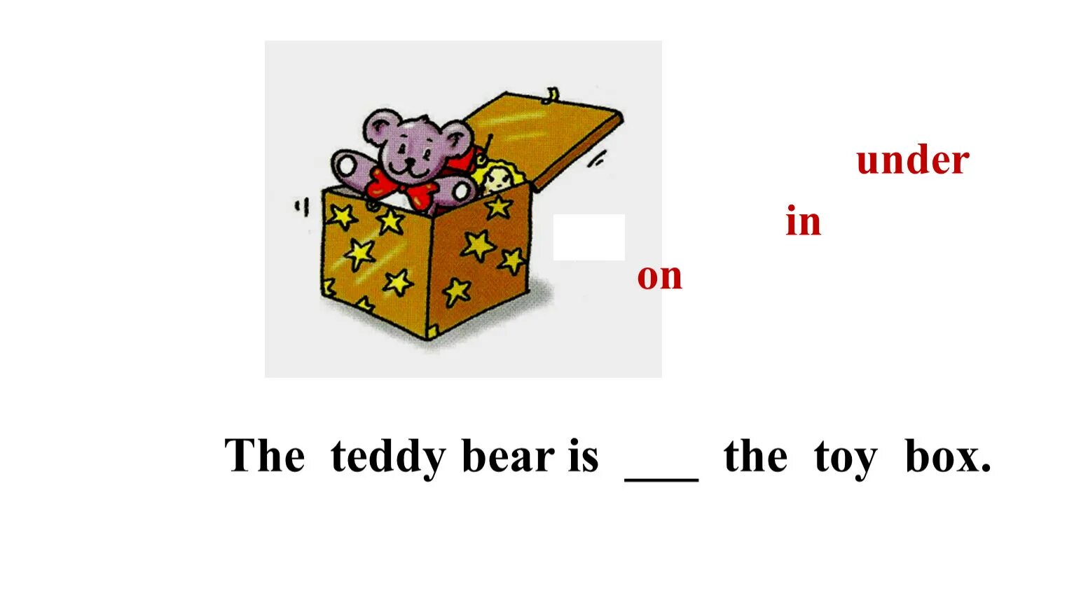 Предлоги in on under. Предлоги on in under для детей. Предлоги on in under 2 класс. Спотлайт предлоги in on under 2. Is the toy soldier in the box