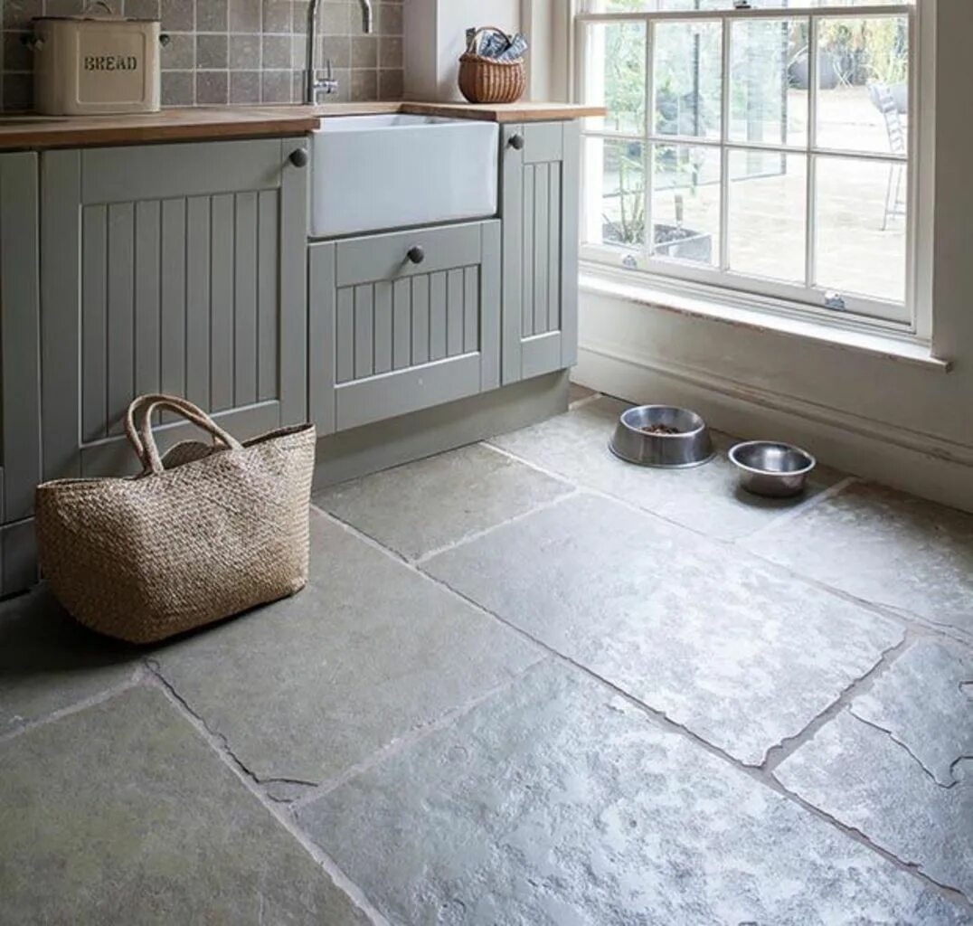 Natural stone flooring