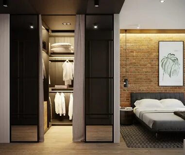 Спальня с гардеробной 18 кв метров планировка - фото