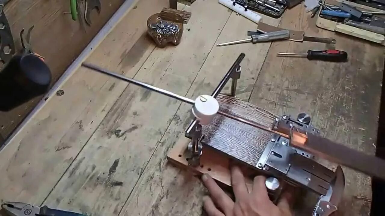 Как точить ножи на станке видео