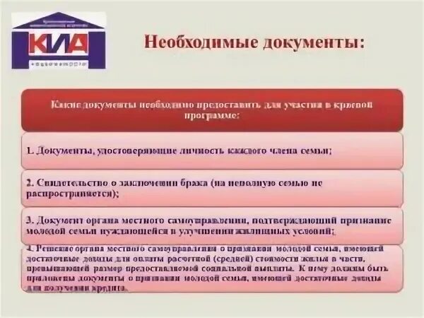 Документы молодая