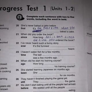 Progress test 1 units 1 5