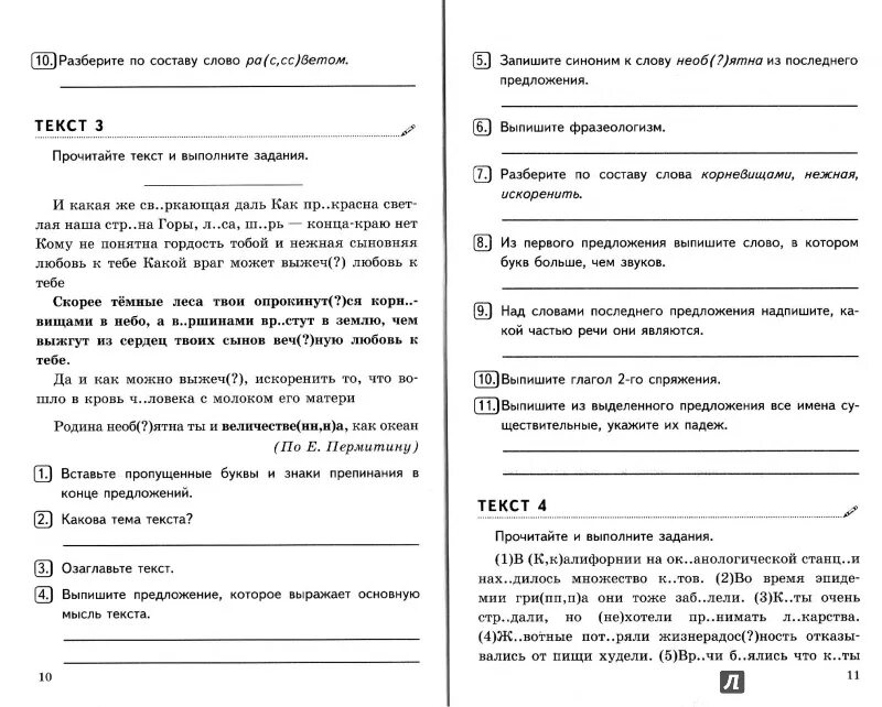 Комплексный анализ текста 7 класс русский груздева