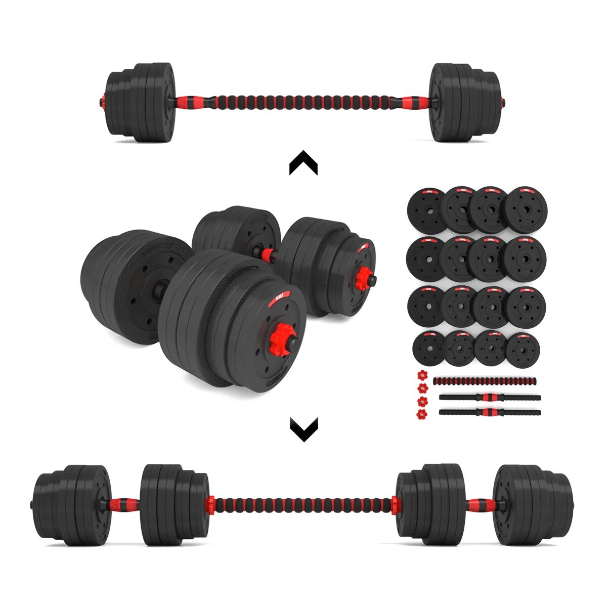 Гантели регулируемые 2x20kg, штанга, набор +Грифоны. Fitness STC 50 HMS набор гантель штанга. Набор штанга гантели Domus. Гантель наборная 40кг с грифом на штангу.