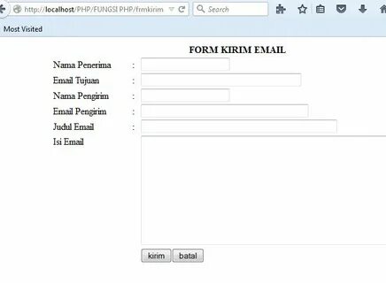 Php отправка почты