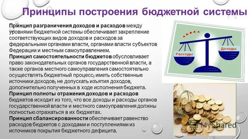 Закрепление соответствующих видов доходов и полномочий. Закрепление соответствующих видов доходов и полномочий