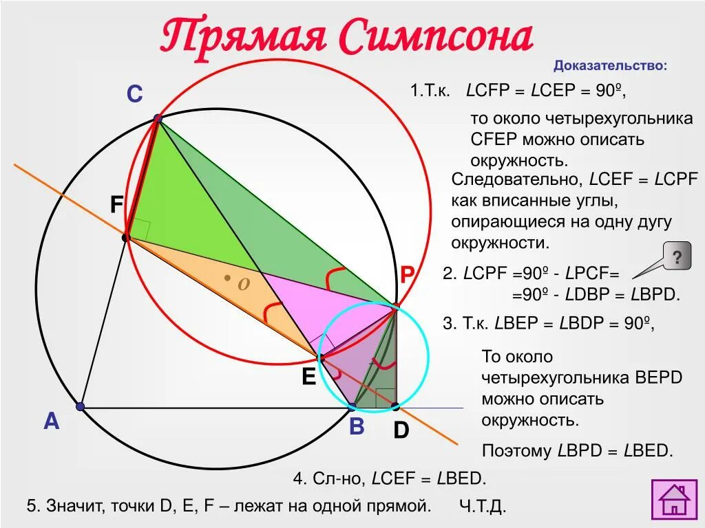 Функция симпсона. Прямая симсона доказательство. теорема симпсона. теорема симпсона доказательство. прямая симсона теорема.