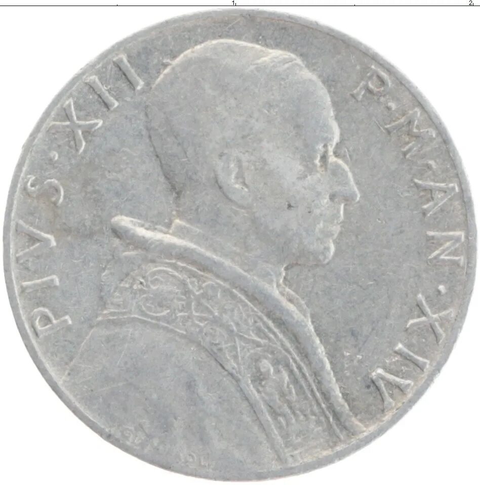 5 рублей алюминий. Ватикан 5 лир. 5 Лир 1951 года.