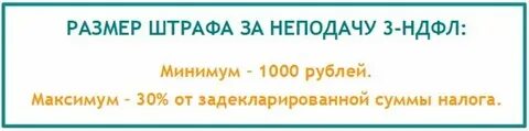 Штраф за непредоставление декларации физическим лицом