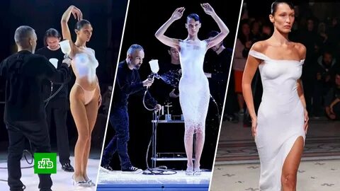 Bella Hadid Nearly Bares All in Sheer Dress