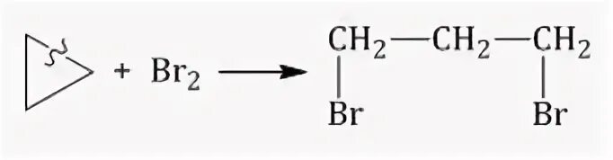 Циклопропан с бромом 1 1. Галогенирование циклопропана. Реакция галогенирования циклобутана. Циклобутан плюс hbr. Циклопропан br2.