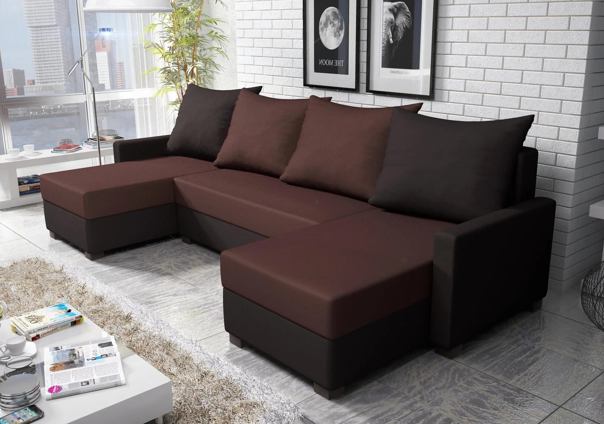 Диваны бывают. П-образный диван 270см. П-образный диван коричневый. Диван для гостиной п образный коричневые. Модульный диван шоколадного цвета.