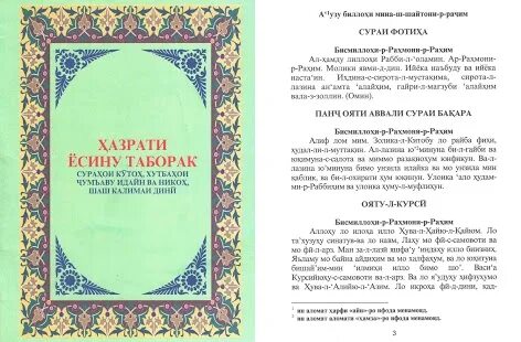 Текст точики
