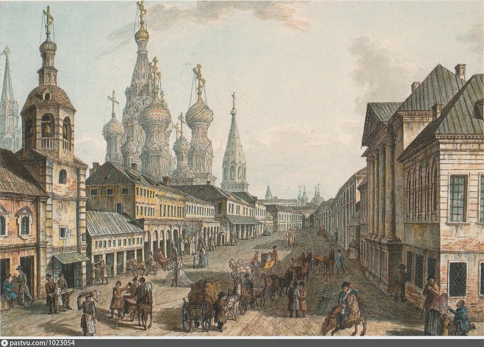 В среднем 1800. Фёдор Алексеев пейзажи Москвы 1800.
