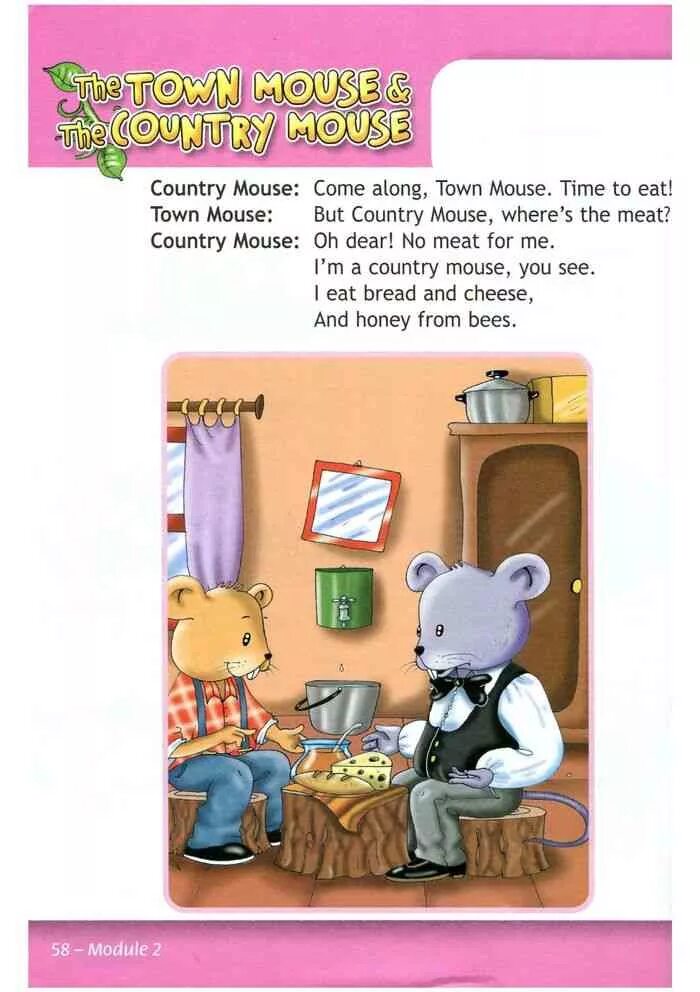 Meet town mouse. Сказка the Town Mouse and the Country Mouse. Городская и деревенская мышь на английском. Spotlight 2 класс Town Mouse and the Country Mouse. Английский про сельскую и городскую мышку.