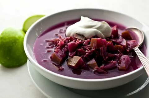 Борщ с красной капустой
