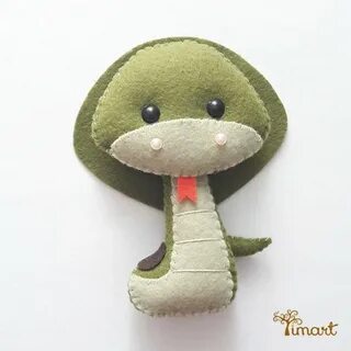 Игрушка из фетра змея