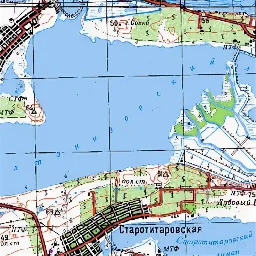 Карта ахтанизовская краснодарский