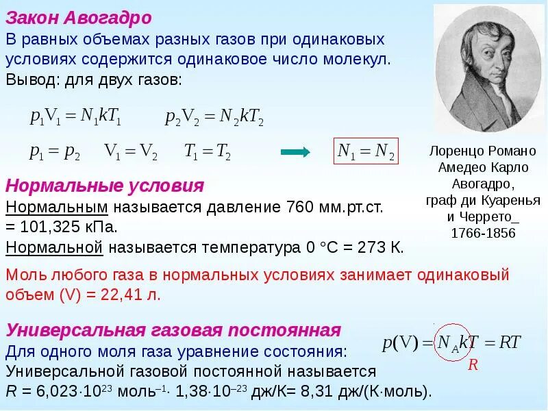 Формула Авогадро физика. Закон Авогадро формулировка и формула. Формулировка закона Авогадро физика. Закон Авогадро в химии формула. 1 моль любого газа