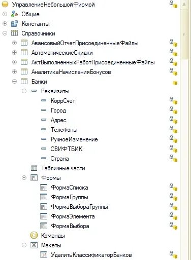 Дерево метаданных. 1с дерево метаданных конфигурации.
