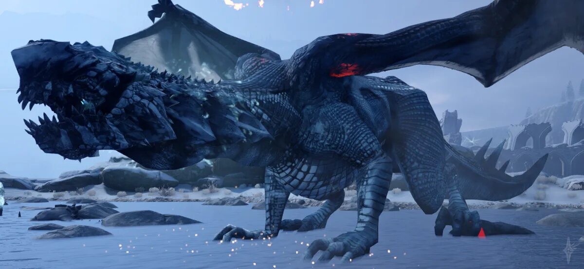 Хивернал. Dragon age: dreadwolf. Картинки на рабочий стол игровые драконы. Гаккон зимодых. Dragon age 4 концепт арт.