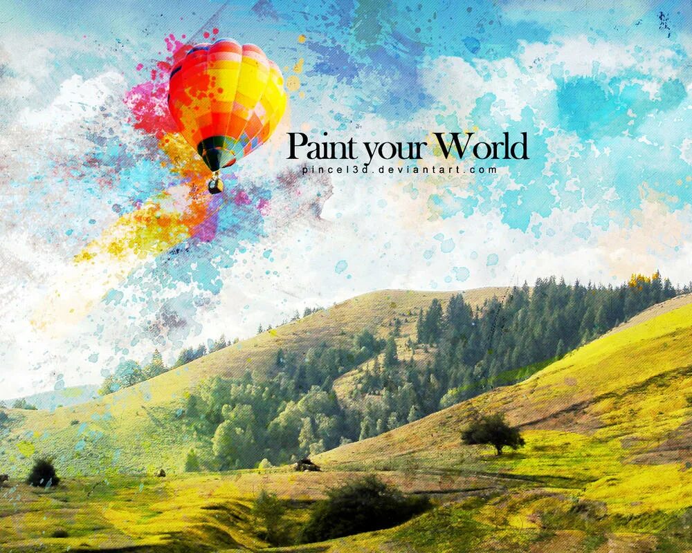 See your world. Your World. Discover your World Paint. My World, your World. Painting your own World.