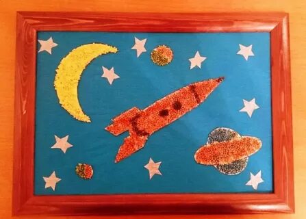 Ракета из соленого теста для детей