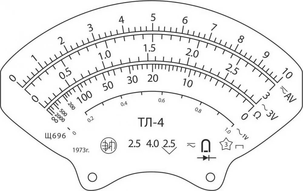 Тл измерение. Шкала прибора ТЛ 4. Мультиметр ТЛ-4. Тестер стрелочный схема шкалы. Схема авометра ТТ 3.