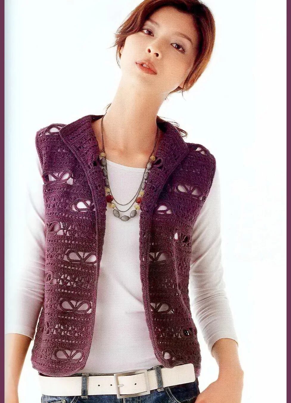 жилетка zara knit удлиненная. длинный ажурный жилет. модные жилетки крючком. жилет крючком для женщин. вязаная ажурная жилетка.