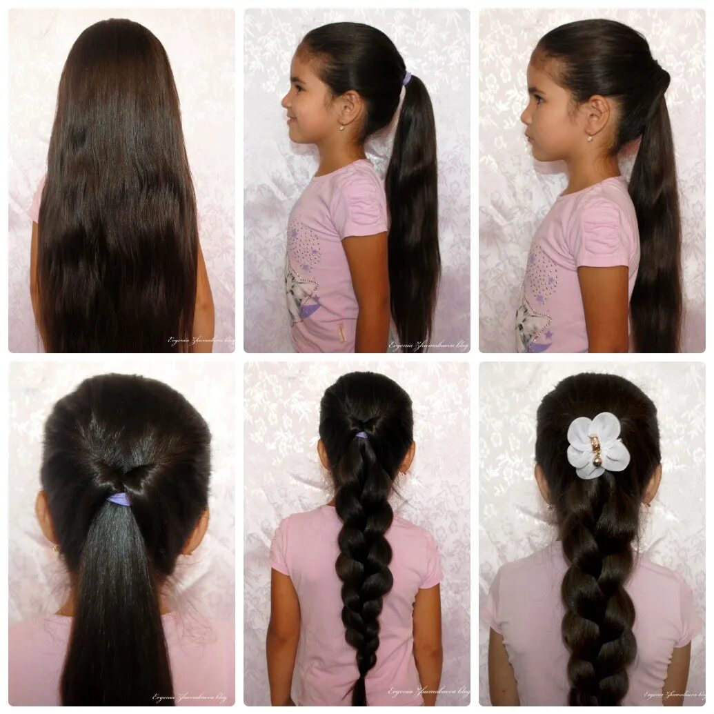 Прическа с распущенными волосами для девочки. Прически в школу на длинные волосы. Легкая прическа для девочки. Прическа за минуту для девочки. Красивые хвосты для девочек на средние волосы в школу.
