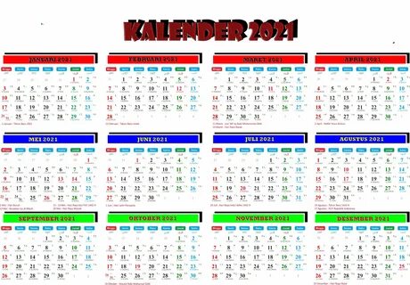Kalender 2021 di lengkapi Dengan Hari Libur Nasional - COMET_SHARE.
