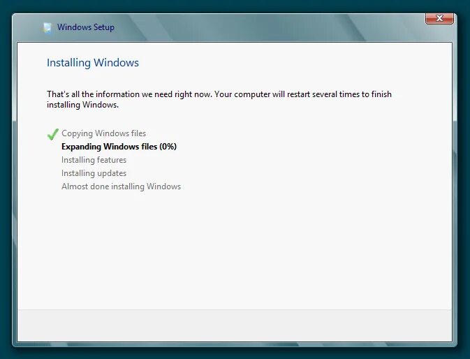 Files ready. Обновление Windows 2008 r2. Обновление Windows 2008 r2 до Windows 2012 r2. Windows installation. Install.
