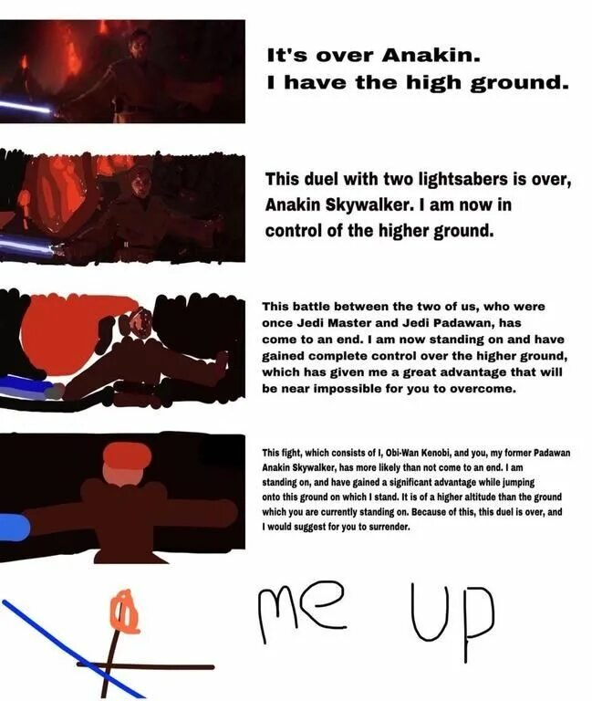 Its over anakin i have high ground. Obi wan high ground. Had ground перевод. I have a high ground. I have the high ground мем.