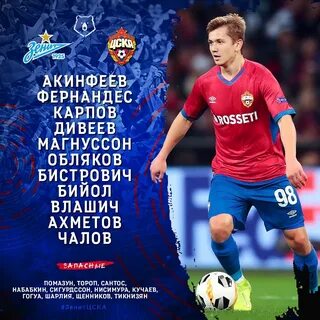 Матч цска состав