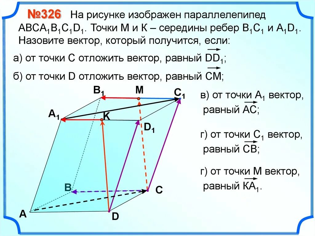 Середина ребра параллелепипеда. Точка м середина ребра параллелепипеда. Параллелепипед вектор. Параллелепипед АВС. Параллелепипед укажите вектор равный сумме