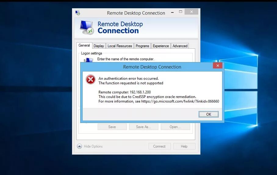Error remote connection. CREDSSP ошибка. Окно RDP. RDP ошибка. Ошибка RDP CREDSSP.