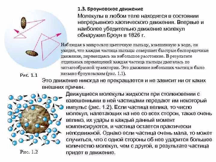 Скорость хаотического движения частиц. Броуновское движение молекул. Теория о движении молекул. Движение частиц вещества. Хаотичность молекулярного движения.