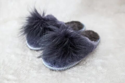 Домашние тапочки с мехом