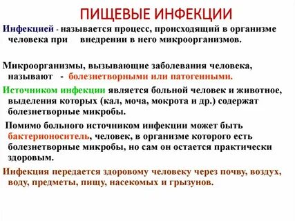 Инфекционное пищевое