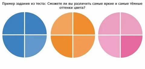 Тест на различие оттенков