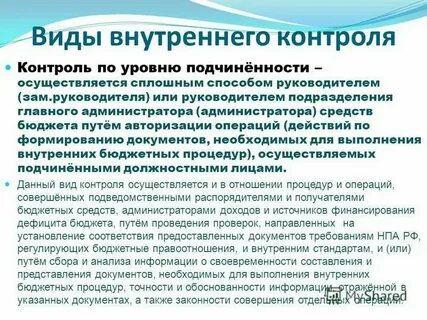 Внутренний контроль фактов хозяйственной жизни организации