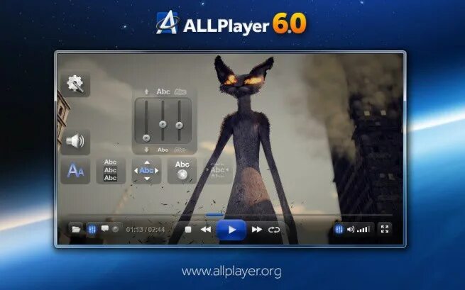 Allplayer. Внешний вид интерфейса allplayer. allplayer интерфейс.