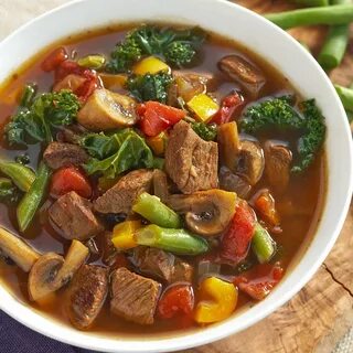 Суп из мяса говядины