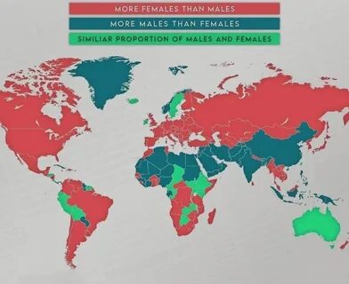 5 стран где мужчин больше чем женщин
