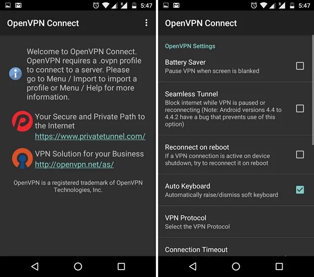 OPENVPN connect. OPENVPN Import profile. OPENVPN 2.1. Впн для андроид.