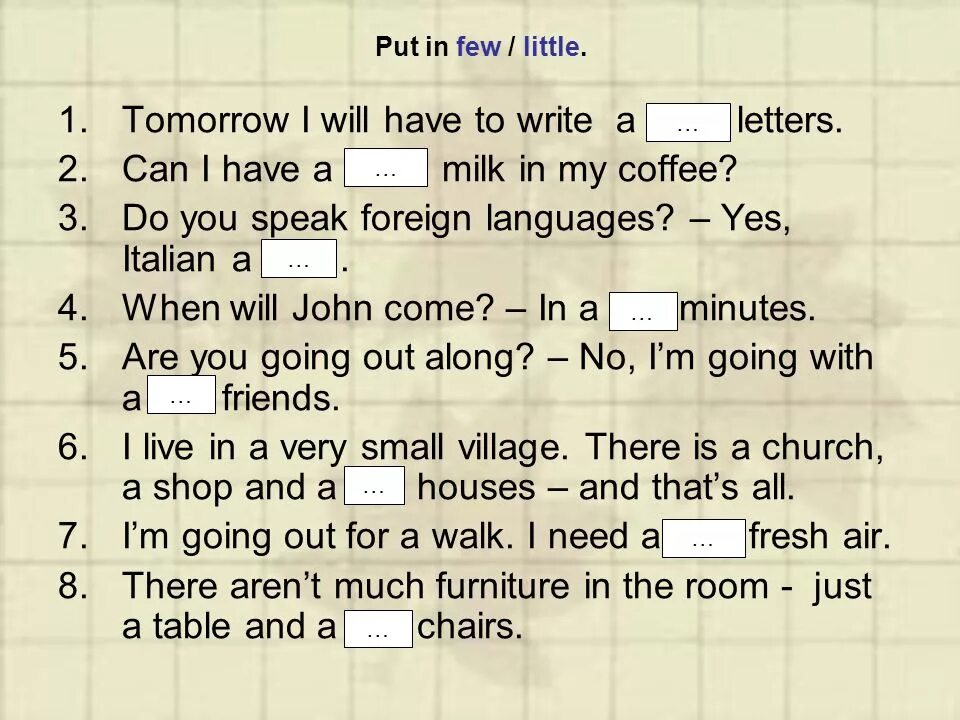 A few a little упражнения. Much many little a little few a few упражнения. Few a few little a little упражнения. Much many few little упражнения. Do you write a lot