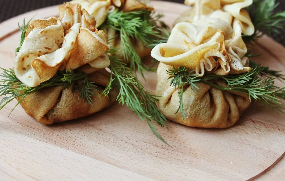 Закуски с блинами фото