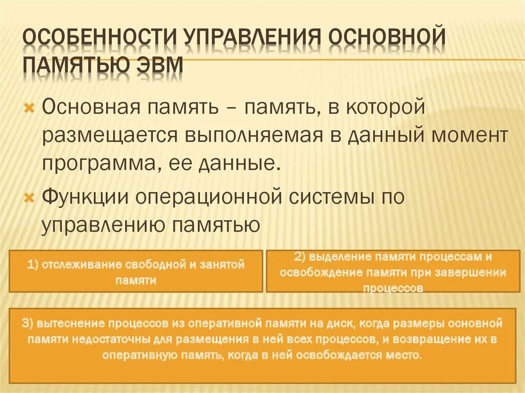 Управление основной памятью. Основная память ЭВМ. Память ЭВМ виды характеристики. Управление памятью. Общая характеристика памяти ЭВМ.