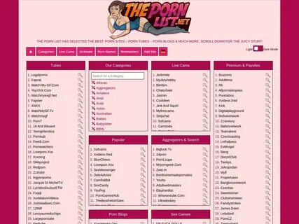 The Porn List and Similar Porn Directories Pornografijos dėžė.