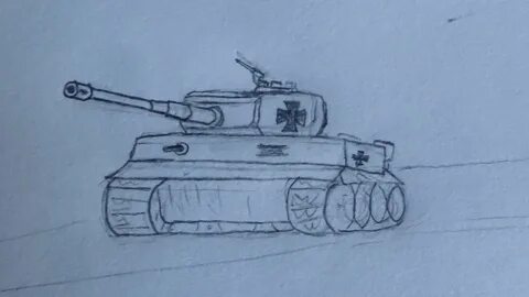 Как нарисовать сломанный танк